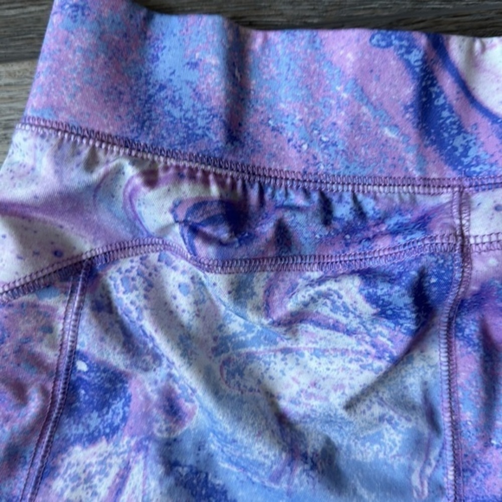 More than magic leggings girls size 14/16 XL purple marble athletic - Picture 6 of 9